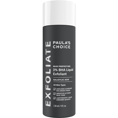 Paulas Choice-SKIN PERFECTING 2% BHA Liquid Salicylic Acid Exfoliant-Facial Exfoliant for Blackheads, Enlarged Pores, Wrinkles & Fine Lines, 4 oz Bottle Paula's Choice: Beauty & Personal Care