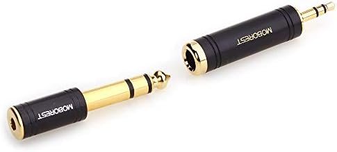 MOBOREST 3.5mm M to 6.35mm F Stereo Pure Copper Adapter, 1/8 Inch Plug Male to 1/4 Inch Jack Female Adapter, Can be Used Conversion Headphone adapte, amp adapte, Black Fashion 2-Pack Electronics - Image 7