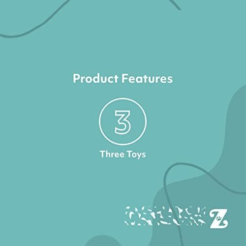 ZippyPaws Skinny Peltz - Fox, Raccoon, & Squirrel - No Stuffing Squeaky Dog Toys, Unstuffed Chew Toy for Small & Medium Breeds, Bulk Multi-Pack of 3 Soft Plush Toys, Flat No Stuffing Puppy Toys - 18" Pet Supplies - Image 4