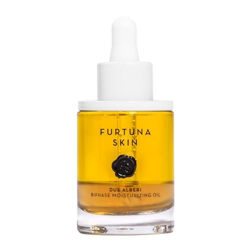 Furtuna Skin Biphase Moisturizing Oil - Hydrating, Plumping & Protecting Face, Neck, and Decollete Oil, Vegan & Cruelty-Free, Organic Olive Oil-Infused, 30ml Beauty & Personal Care