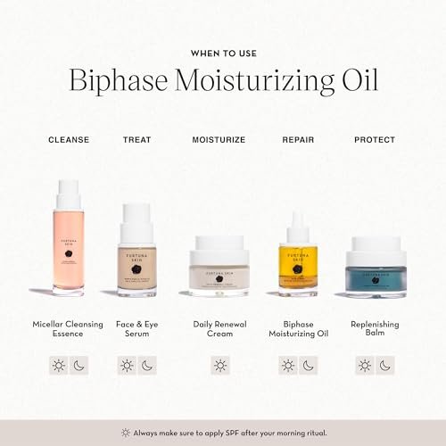 Furtuna Skin Biphase Moisturizing Oil - Hydrating, Plumping & Protecting Face, Neck, and Decollete Oil, Vegan & Cruelty-Free, Organic Olive Oil-Infused, 30ml Beauty & Personal Care - Image 6