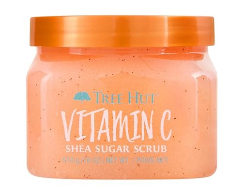 Tree Hut Vitamin C Shea Sugar Scrub, 18 oz, Ultra Hydrating and Exfoliating Scrub for Nourishing Essential Body Care Beauty & Personal Care