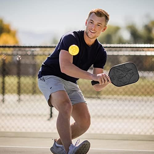 Bison Paddles Carbon Fiber Pickleball Paddle - Raw Toray T700 Surface Provides Maximum Ball Spin | Elongated or Widened Pickleball Racket Shapes Available - Neoprene Cover Included : Sports & Outdoors - Image 3