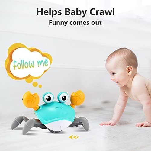 control future Crawling Crab Baby Toy - Infant Tummy Time Toys 3 4 5 6 7 8 9 10 11 12 Babies Boy 3-6 6-12 Learning Crawl 9-12 12-18 Walking Toddler 36 Months Old Music Development 1st Birthday Gifts Toys & Games - Image 6
