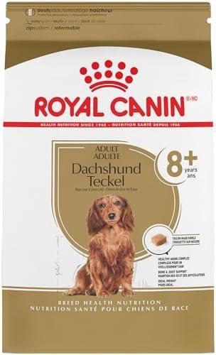 Royal Canin Breed Health Nutrition Dachshund Teckel 8+ Adult Dry Dog Food, 3 lb bag Pet Supplies