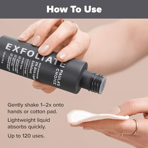 Paulas Choice-SKIN PERFECTING 2% BHA Liquid Salicylic Acid Exfoliant-Facial Exfoliant for Blackheads, Enlarged Pores, Wrinkles & Fine Lines, 4 oz Bottle Paula's Choice: Beauty & Personal Care - Image 7