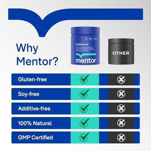 Mentor Colostrum Powder Supplement for Humans - Organic Bovine Colostrum Supplement for Gut Health, Hair Growth, Beauty, and Immune Support - Colostrum Protein Health & Household - Image 5