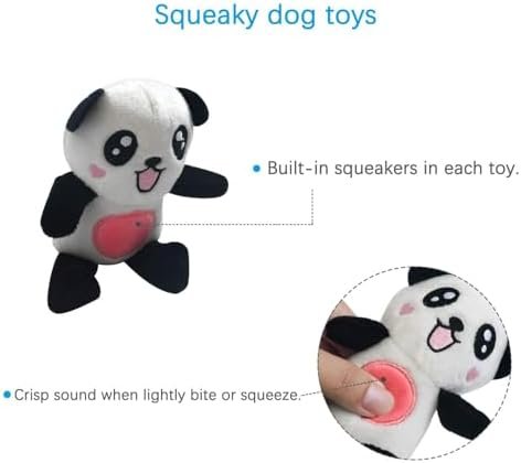 Pet Supplies LEGEND SANDY Squeaky Plush Dog Toy Pack for Puppy, Small Stuffed Puppy Chew Toys 12 Dog Toys Bulk with Squeakers, Cute Soft Pet Toy for Small Medium Size Dogs - Image 3