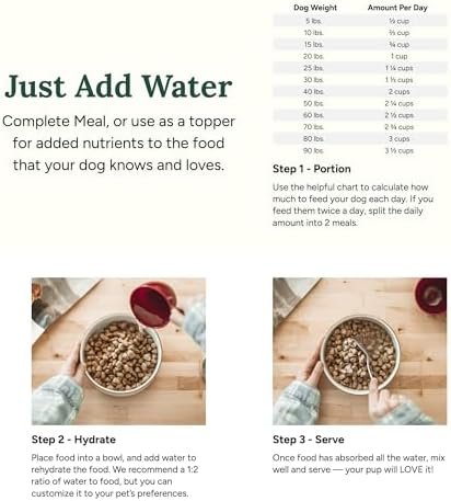 360 Pet Nutrition Freeze Dried Raw Complete Meal for Adult Dogs, High Protein, Omega 3's, No Fillers, Made in The USA, 16 Ounce (Multi Meat) Pet Supplies - Image 4