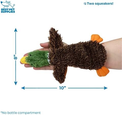 Pet Supplies Pet Toys Best Pet Supplies 2-in-1 Stuffless Squeaky Dog Toys with Soft, Durable Fabric for Small, Medium, and Large Pets, No Stuffing for Indoor Play, Supports Active Biting and Play - 1Wild Duck, Small : - Image 5