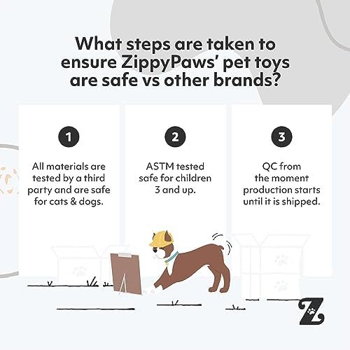 ZippyPaws Skinny Peltz - Fox, Raccoon, & Squirrel - No Stuffing Squeaky Dog Toys, Unstuffed Chew Toy for Small & Medium Breeds, Bulk Multi-Pack of 3 Soft Plush Toys, Flat No Stuffing Puppy Toys - 18" Pet Supplies - Image 8