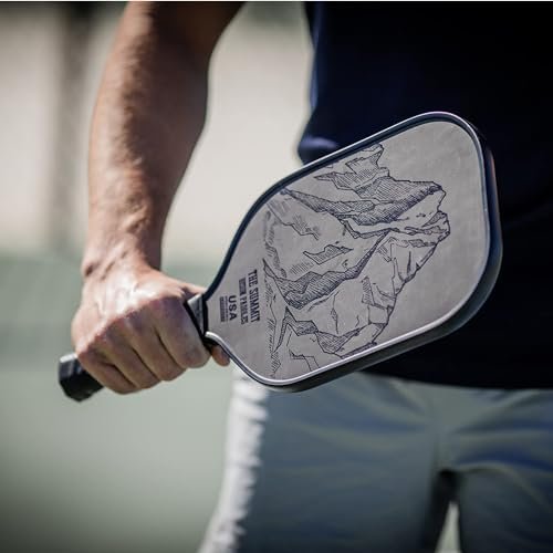 Bison Paddles Carbon Fiber Pickleball Paddle - Raw Toray T700 Surface Provides Maximum Ball Spin | Elongated or Widened Pickleball Racket Shapes Available - Neoprene Cover Included : Sports & Outdoors - Image 2