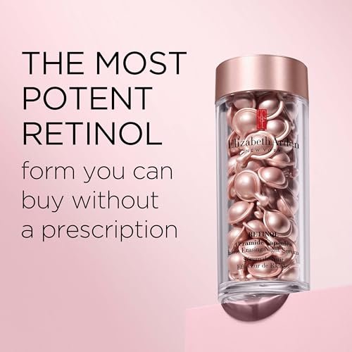 Elizabeth Arden Retinol Ceramide Capsule Serum, Night Skin Care, Fine Line and Wrinkle Erasing Face Serum, 30 Count Beauty & Personal Care - Image 2