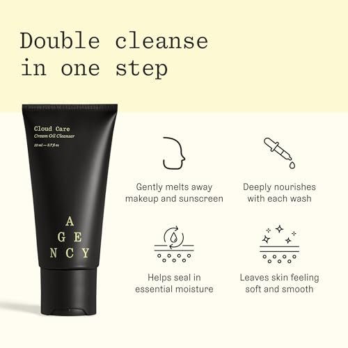 Agency Cloud Care Duo, Cream Oil Cleanser Face Wash and Weightless Whipped Moisturizer Face Cream, Hydrating Skin Care Set for Women and Men, 2pc Beauty & Personal Care - Image 4
