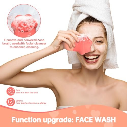 Ice Face Roller, Ice Mold for Face and Eyes,De-Puff Eye Bags,Reduce Migraine Pain,Reusable Massage Silicone Ice Mold Skin Care Tools(Pink) Beauty & Personal Care - Image 3