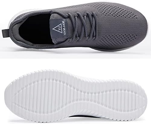 | VAMJAM Men's Running Shoes Ultra Lightweight Breathable Walking Shoes Non Slip Athletic Fashion Sneakers Mesh Workout Casual Sports Shoes Grey Size 10 | Walking - Image 2