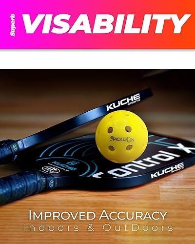 PickleOn Sports Outdoor Pickleballs - USA Approved, 50 Packs, 40 Hole, Plastic Balls Sports & Outdoors - Image 3