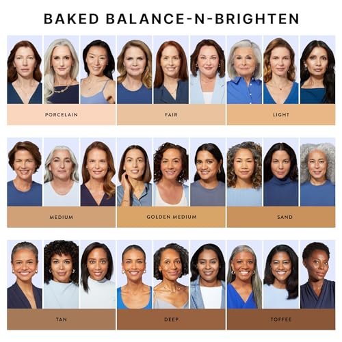 LAURA GELLER NEW YORK Award-Winning Baked Balance-n-Brighten Color Correcting Powder Foundation - Fair - Buildable Light to Medium Coverage - Demi-Matte Natural Finish Foundation Makeup : Beauty & Personal Care - Image 7