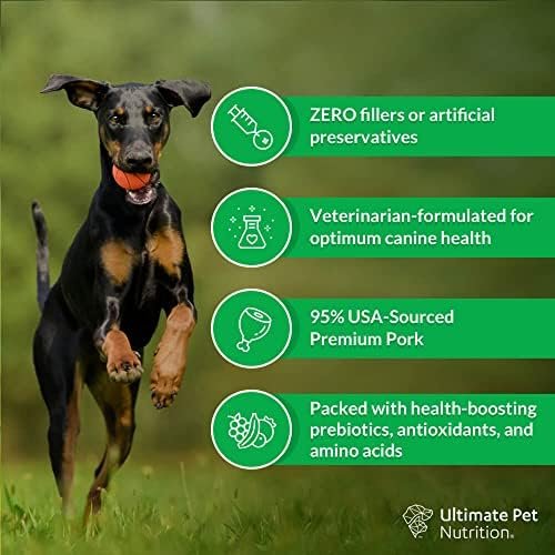 ULTIMATE PET NUTRITION Nutra Complete Raw Freeze Dried Dog Food, Veterinarian Formulated with Antioxidants, Prebiotics & Amino Acids (5 Ounce, Pork) Pet Supplies - Image 2