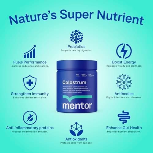 Mentor Colostrum Powder Supplement for Humans - Organic Bovine Colostrum Supplement for Gut Health, Hair Growth, Beauty, and Immune Support - Colostrum Protein Health & Household - Image 4