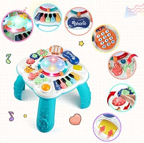 BACCOW Baby & Toddler Toys, Baby Activity Center 6 to 12-18 Month Old, Learning Musical Table Toys for 1 2 3 Year Old Boys Girls Gifts Toys & Games - Image 2