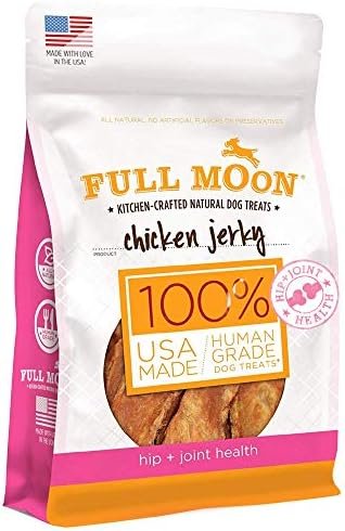 Full Moon Chicken Jerky Healthy All Natural Dog Treats Human Grade For Hip And Joint 12 oz Pet Supplies