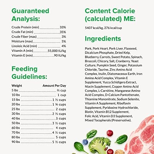 ULTIMATE PET NUTRITION Nutra Complete Raw Freeze Dried Dog Food, Veterinarian Formulated with Antioxidants, Prebiotics & Amino Acids (5 Ounce, Pork) Pet Supplies - Image 4