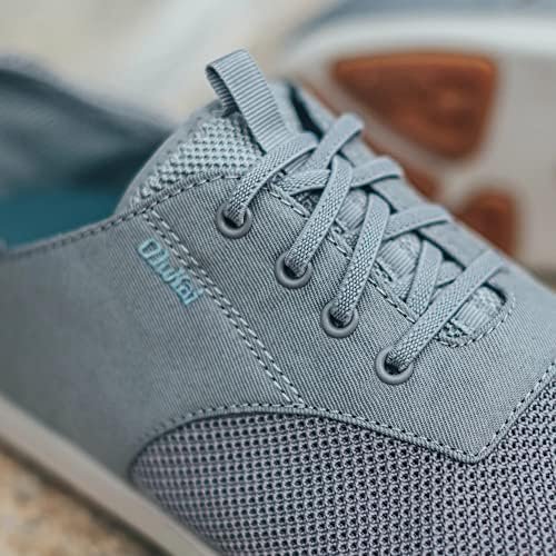 | OLUKAI Nohea Moku Men's Boat Shoes, No Tie Laces & Stretch Construction, Breathable Mesh & All Weather Rubber Soles, Sharkskin/Sharkskin, 11 | Fashion Sneakers - Image 5