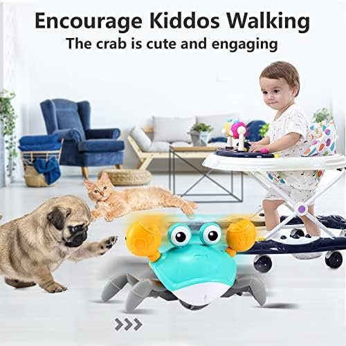 control future Crawling Crab Baby Toy - Infant Tummy Time Toys 3 4 5 6 7 8 9 10 11 12 Babies Boy 3-6 6-12 Learning Crawl 9-12 12-18 Walking Toddler 36 Months Old Music Development 1st Birthday Gifts Toys & Games - Image 5