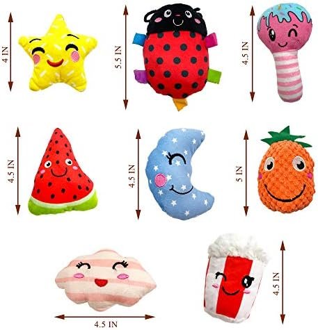 Pet Supplies Jalousie 18 Pack Dog Squeaky Toys Cute Stuffed Pet Plush toys Puppy Chew Toys for Small Medium Dog Puppy Pets - Bulk Dog Squeaky Toys - Image 4