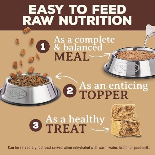 Primal Freeze Dried Dog Food Nuggets, Lamb; Complete & Balanced Meal; Also Use as Topper or Treat; Premium, Healthy, Grain Free, High Protein Raw Dog Food, 14 oz Pet Supplies - Image 3