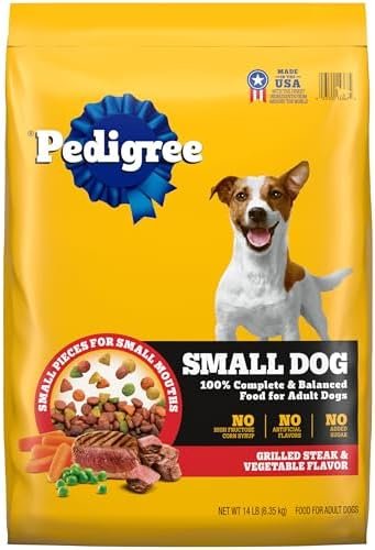 Pedigree Complete Nutrition Adult Small Dog Dry Dog Food, Grilled Steak and Vegetable Flavor, 14 lb. Bag Pet Supplies