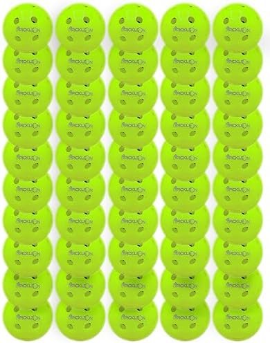 PickleOn Sports Outdoor Pickleballs - USA Approved, 50 Packs, 40 Hole, Plastic Balls  Sports & Outdoors
