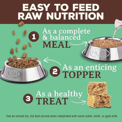 Primal Freeze Dried Dog Food Nuggets, Chicken; Complete Balanced Meal, Topper or Treat; Premium, Healthy, Grain Free, High Protein Raw Dog Food, 14 oz Pet Supplies - Image 3
