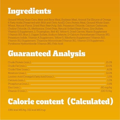 Pedigree Complete Nutrition Adult Dry Dog Food, Grilled Steak & Vegetable Flavor, 18 lb. Bag Pet Supplies - Image 6